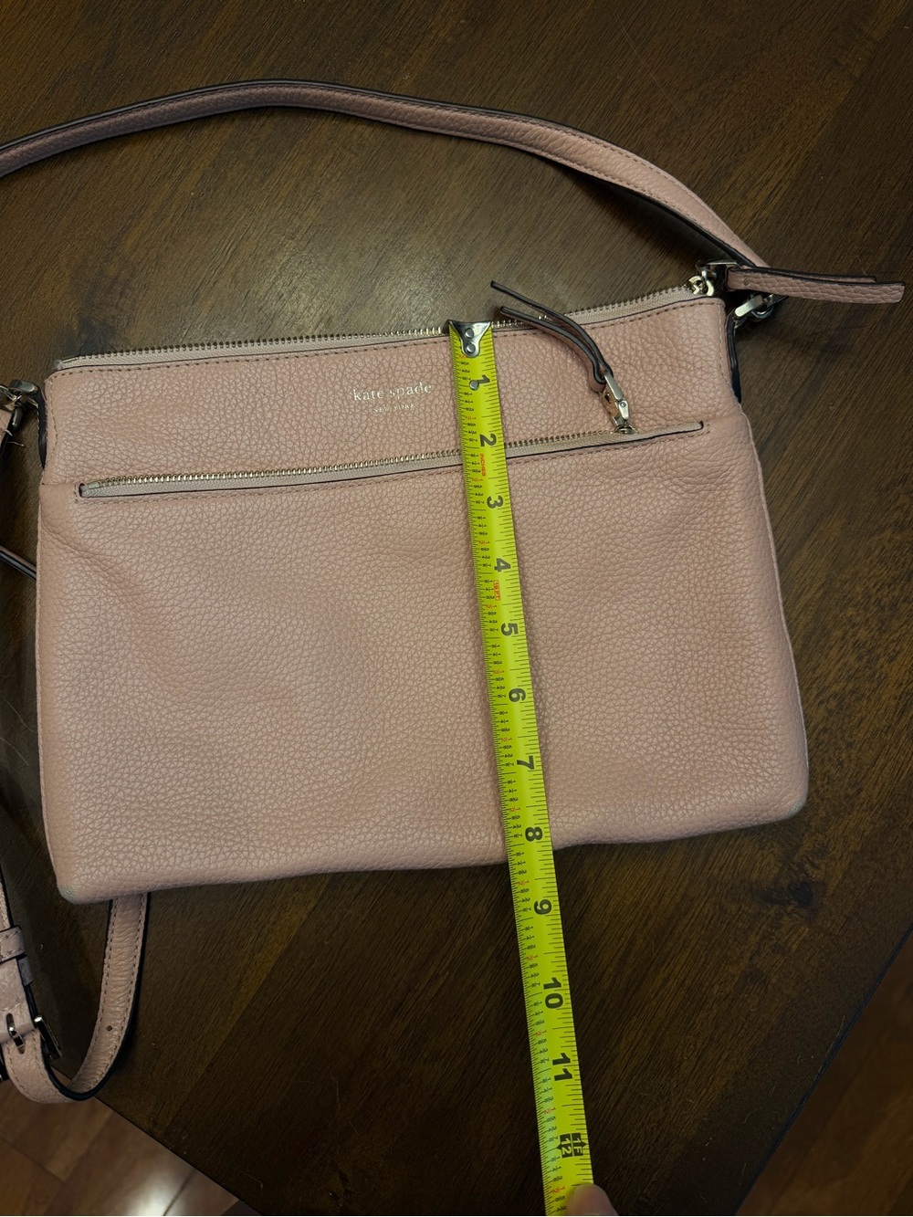 kate spade Blush Pink Pebbled Leather Crossbody - Picture 7 of 9